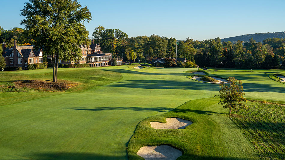 The closing fairway of the Upper course blends into its counterpart on the Lower (Photo: Evan Schiller)