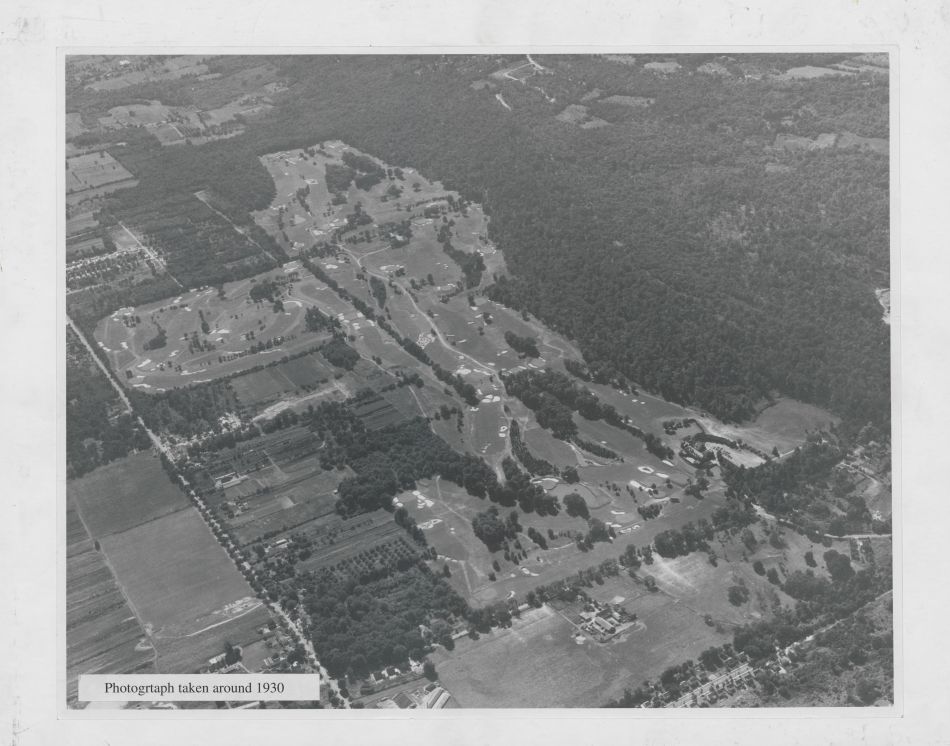 This aerial image from the 1930s is remarkably similar to the course today (Image: Baltusrol Golf Club)