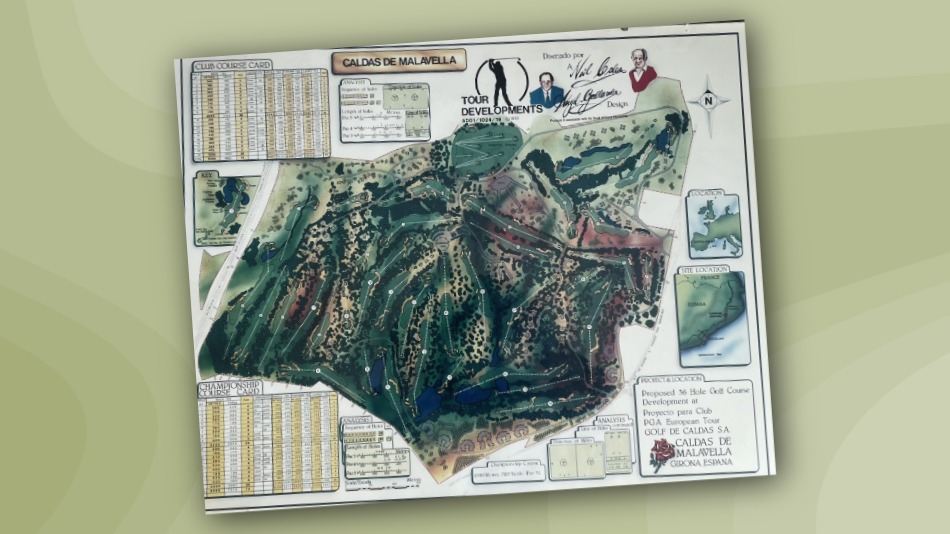 David Williams’ original plan for the 36-hole resort (Image: David Williams)