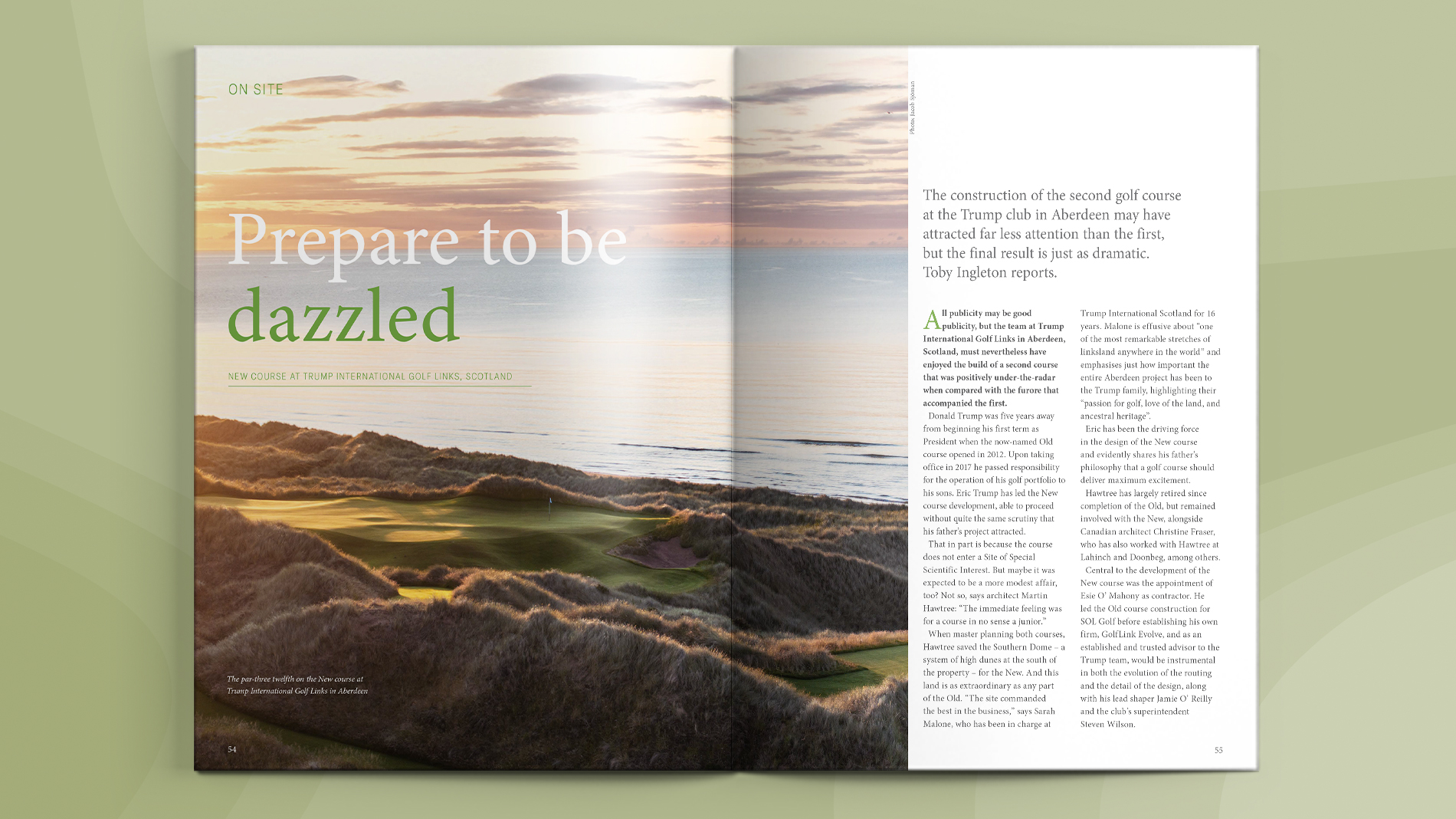 Advertising in the print edition of Golf Course Architecture